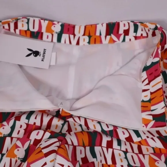 🅽🅴🆆 𝗥𝗔𝗥𝗘 𝐏𝐋𝐀𝐘𝐁𝐎𝐘 colorful Playboy bunny shorts, women’s Medium