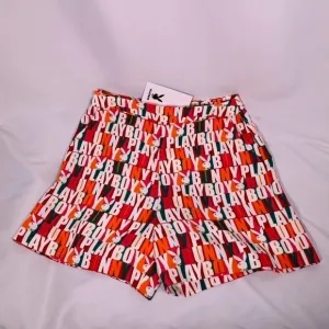 🅽🅴🆆 𝗥𝗔𝗥𝗘 𝐏𝐋𝐀𝐘𝐁𝐎𝐘 colorful Playboy bunny shorts, women’s Medium