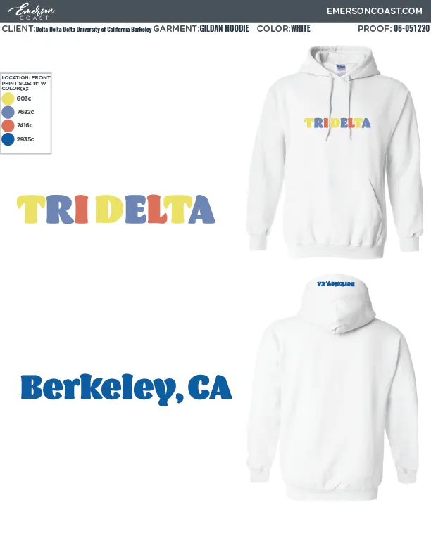 06-051220 Delta Delta Delta University of California Berkeley Hoodies 2020-01
