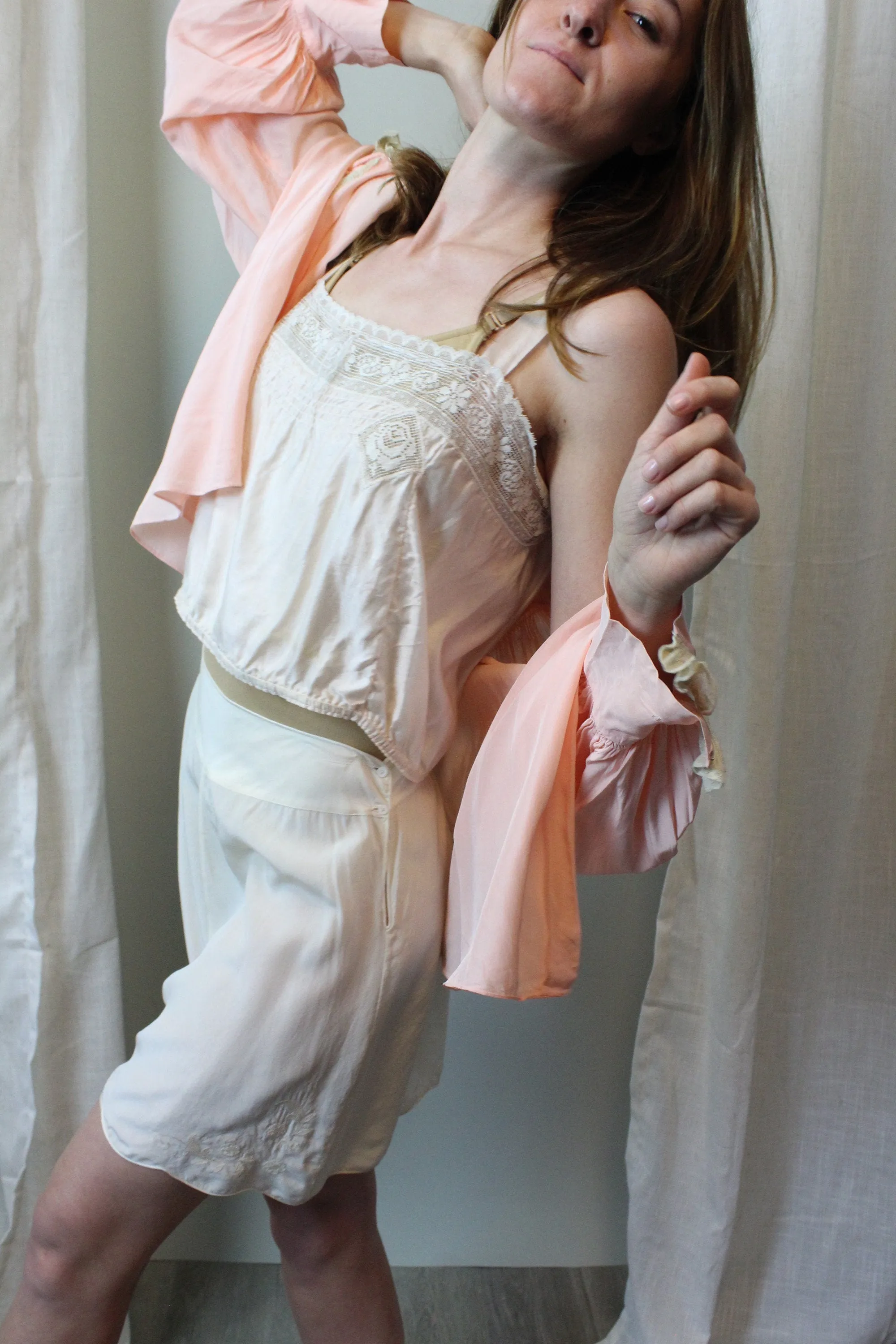 1930s TAP SHORTS lingerie scallop hem small | new spring