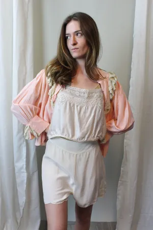 1930s TAP SHORTS lingerie scallop hem small | new spring