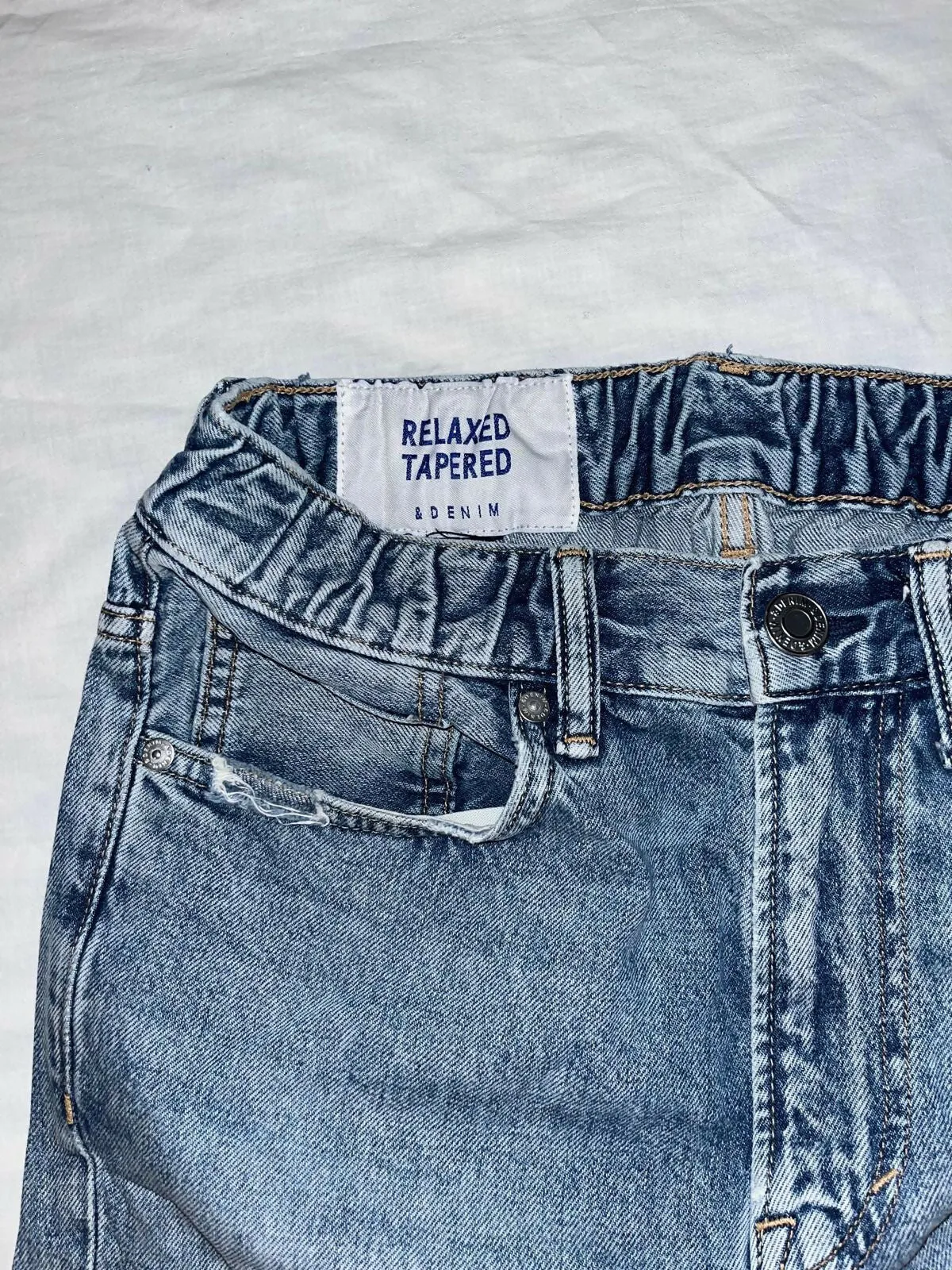 2 Jeans Relaxed Tapered Denim