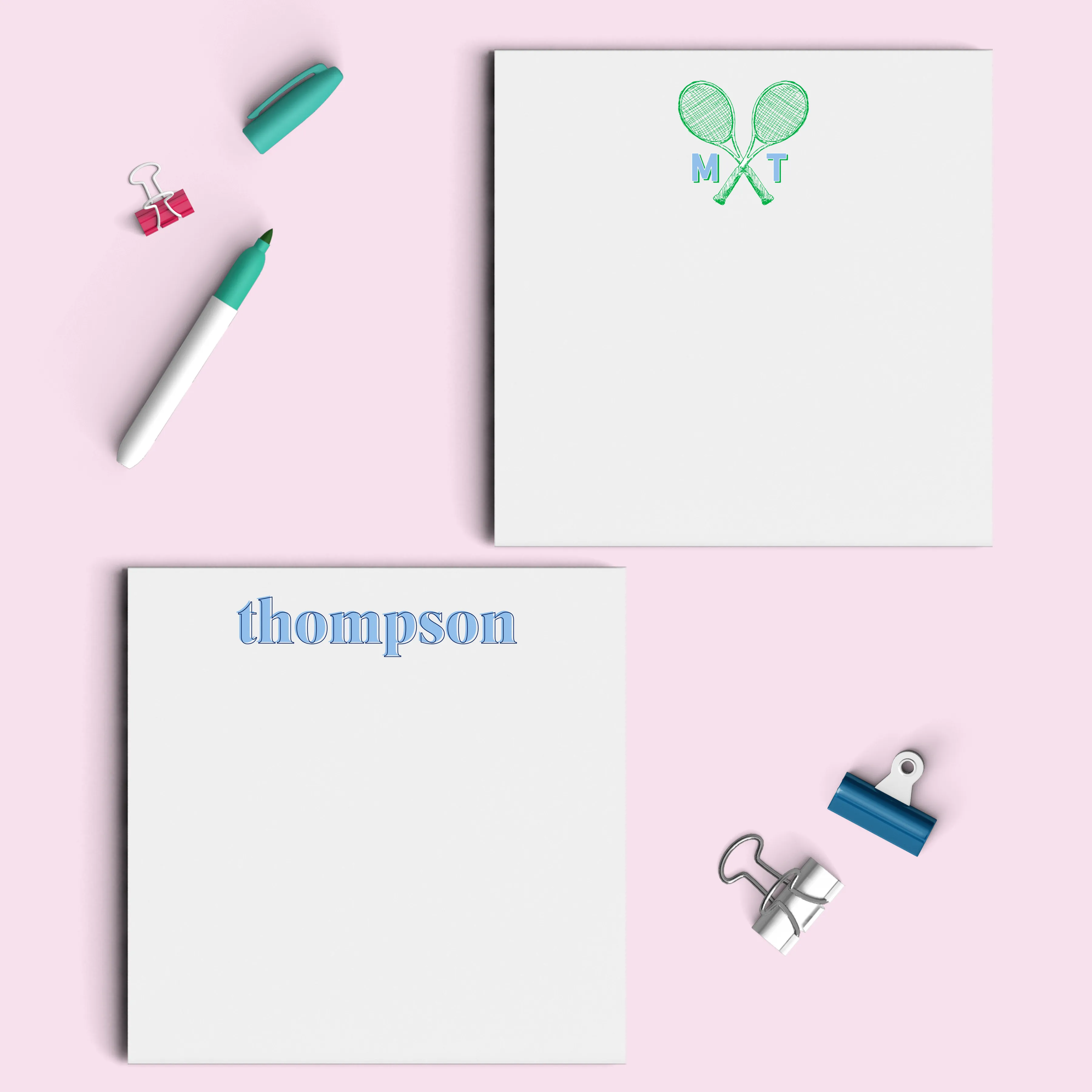 5.5" Square Notepad | layered name