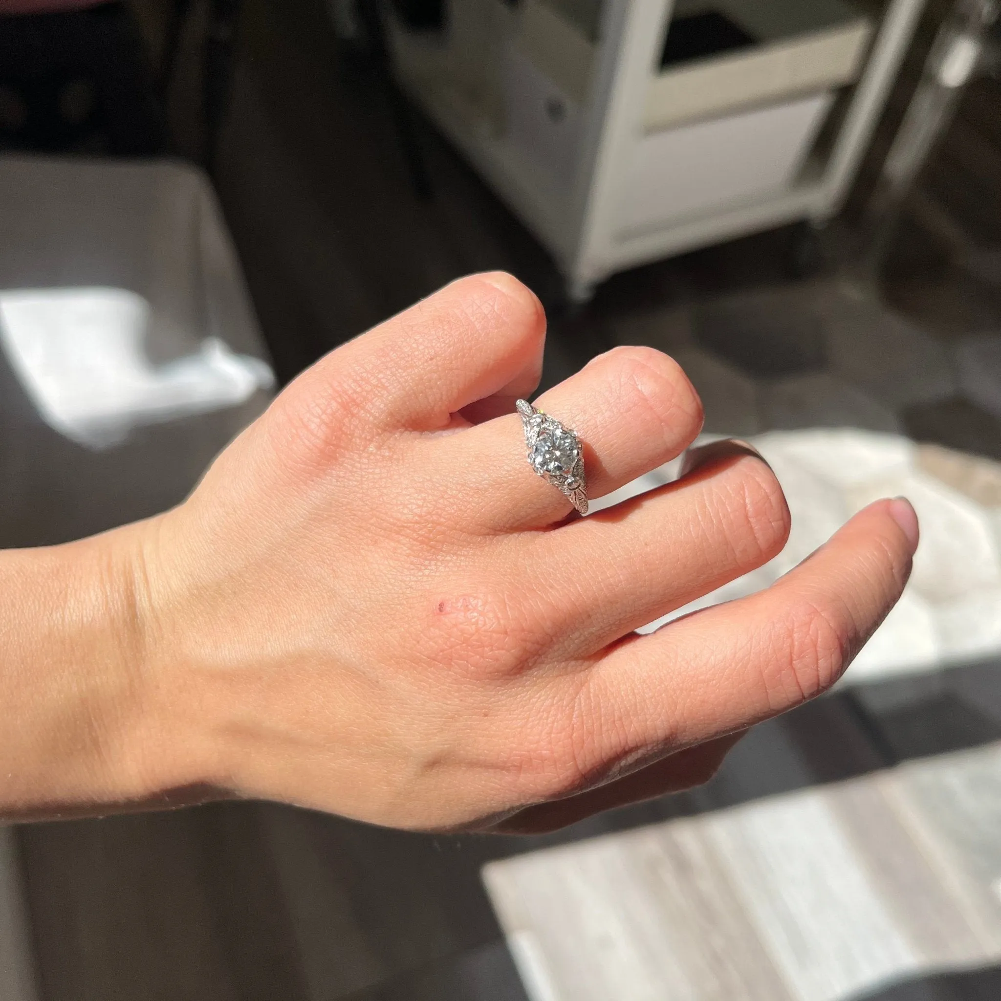 .80ct Transitional Cut Diamond Solitaire by Sebastien Barrier