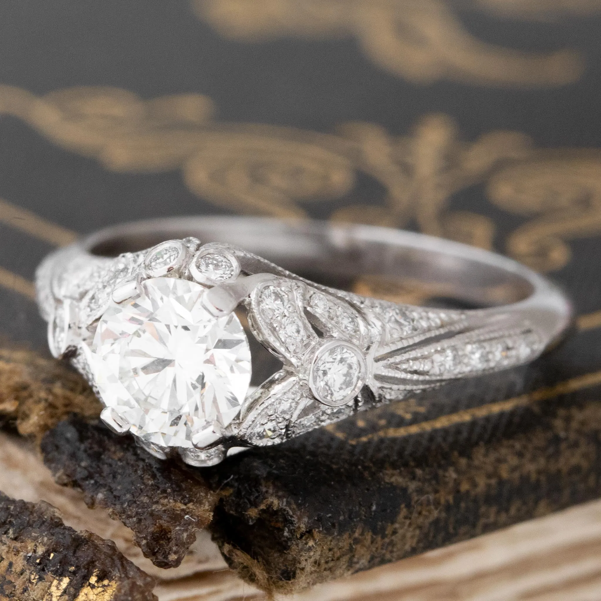 .80ct Transitional Cut Diamond Solitaire by Sebastien Barrier