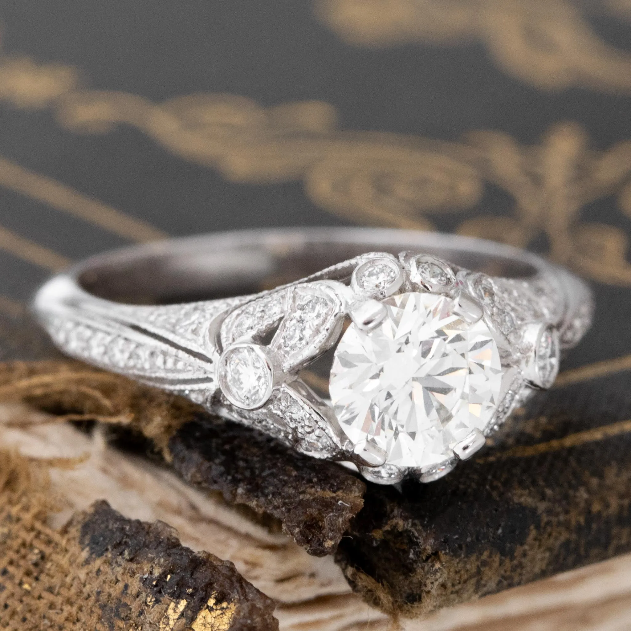 .80ct Transitional Cut Diamond Solitaire by Sebastien Barrier