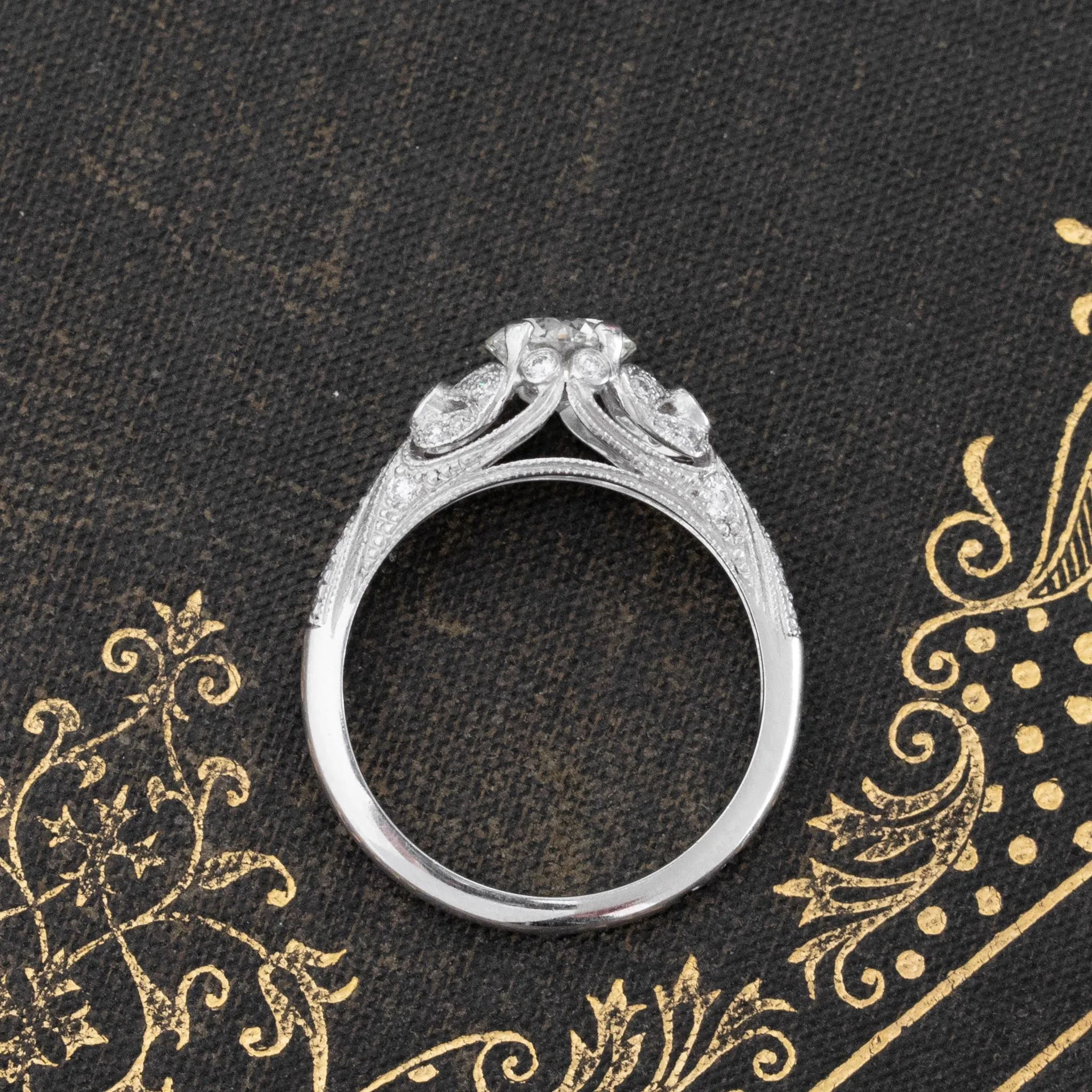 .80ct Transitional Cut Diamond Solitaire by Sebastien Barrier