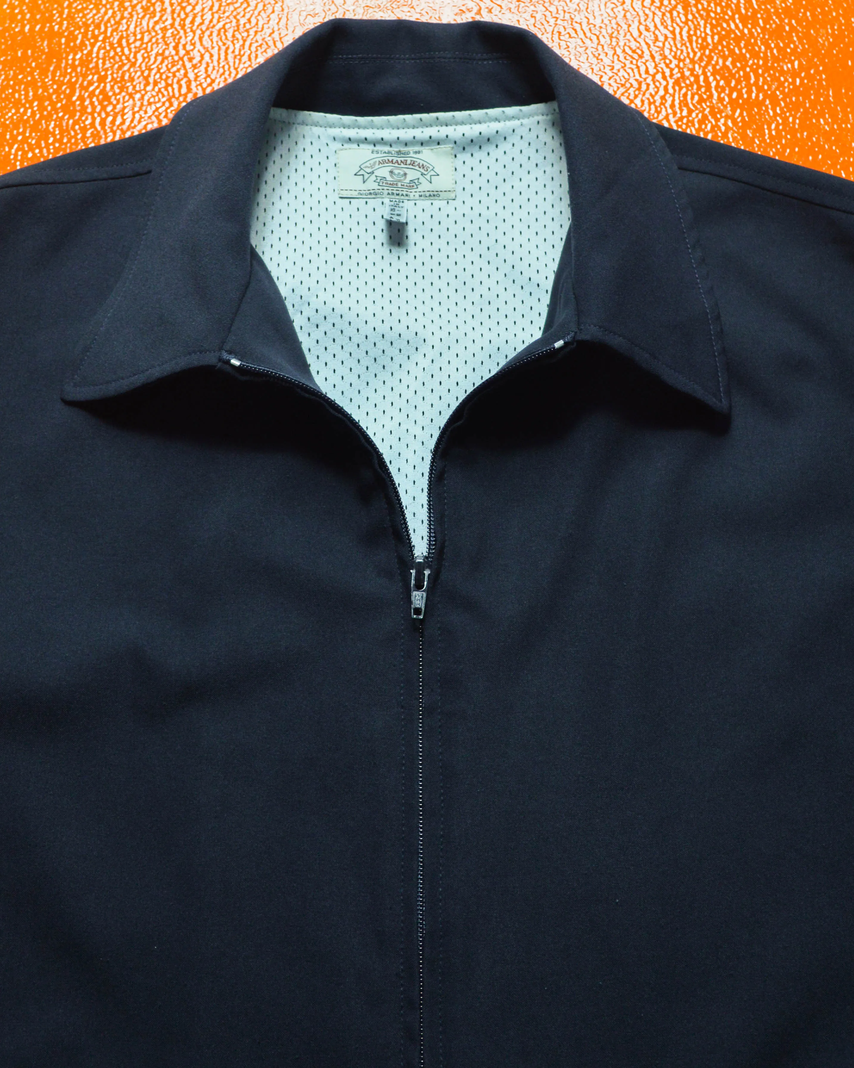 90s Deep Navy Minimal Poly Work Jacket (~L~)