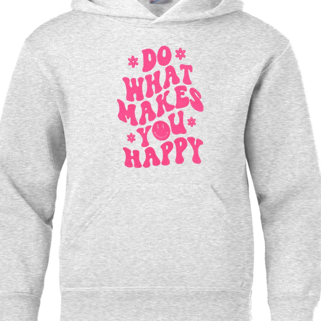 Adult Hoodie (w/ drawstrings) - Makes You Happy
