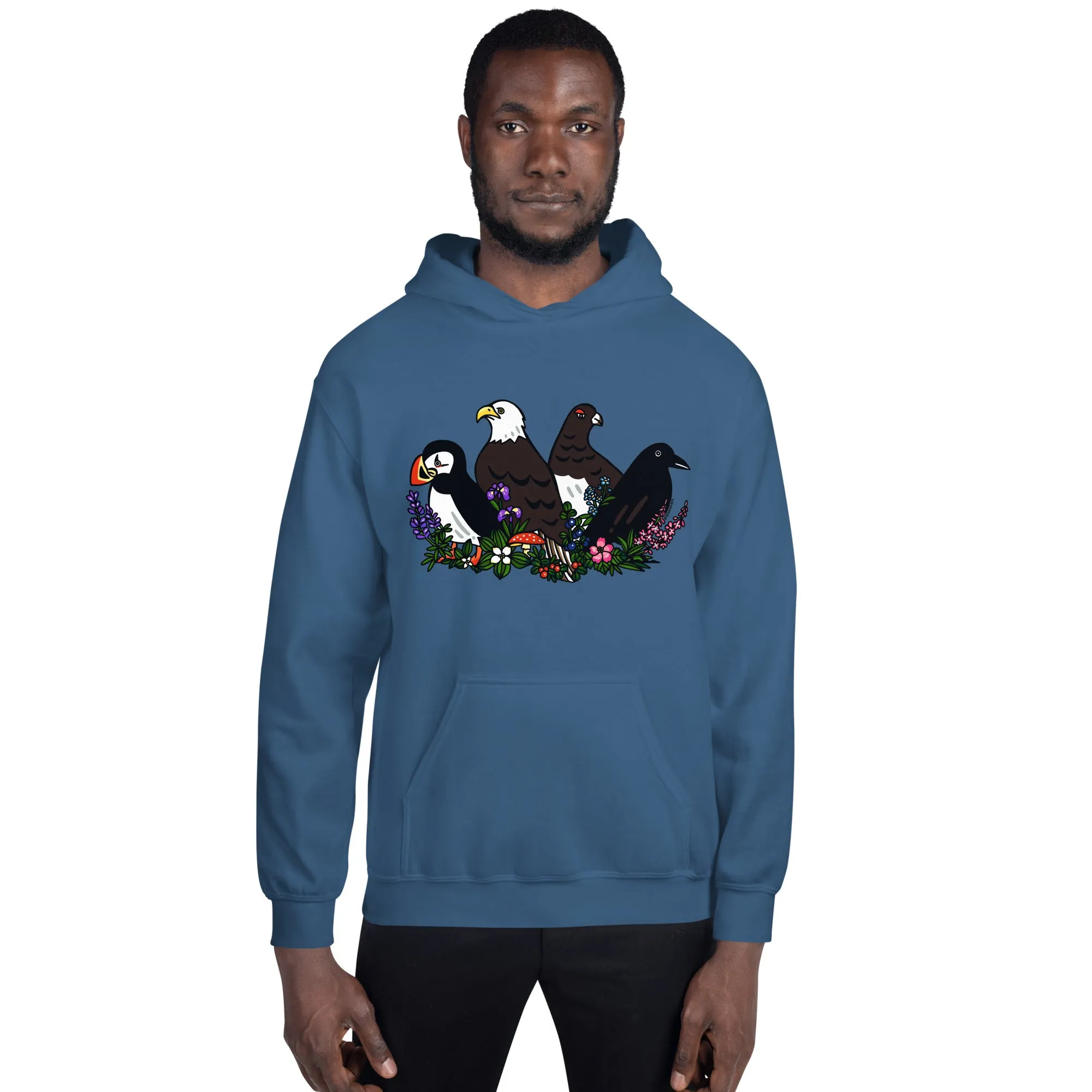 Alaskan Birds and Flora Hoodie