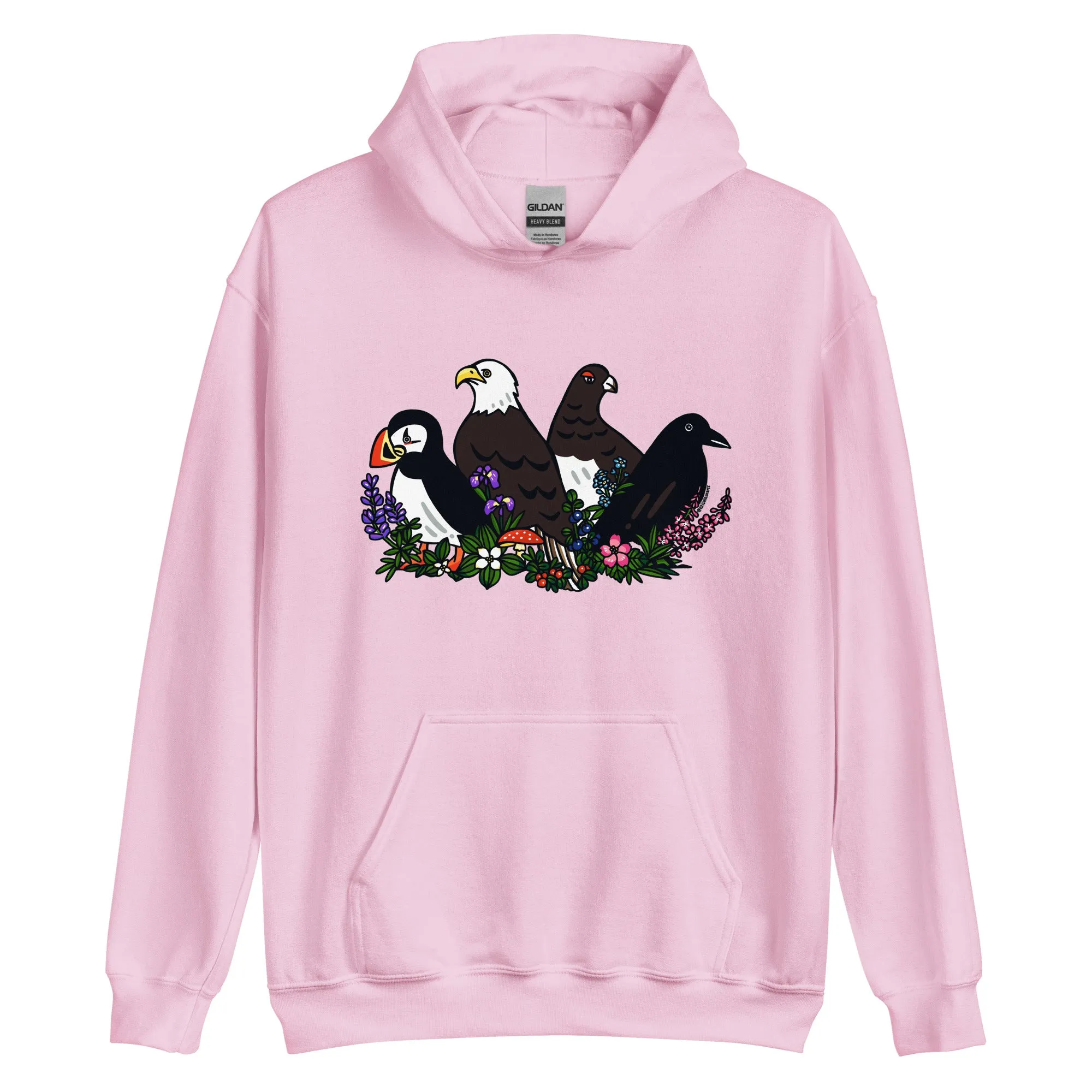 Alaskan Birds and Flora Hoodie
