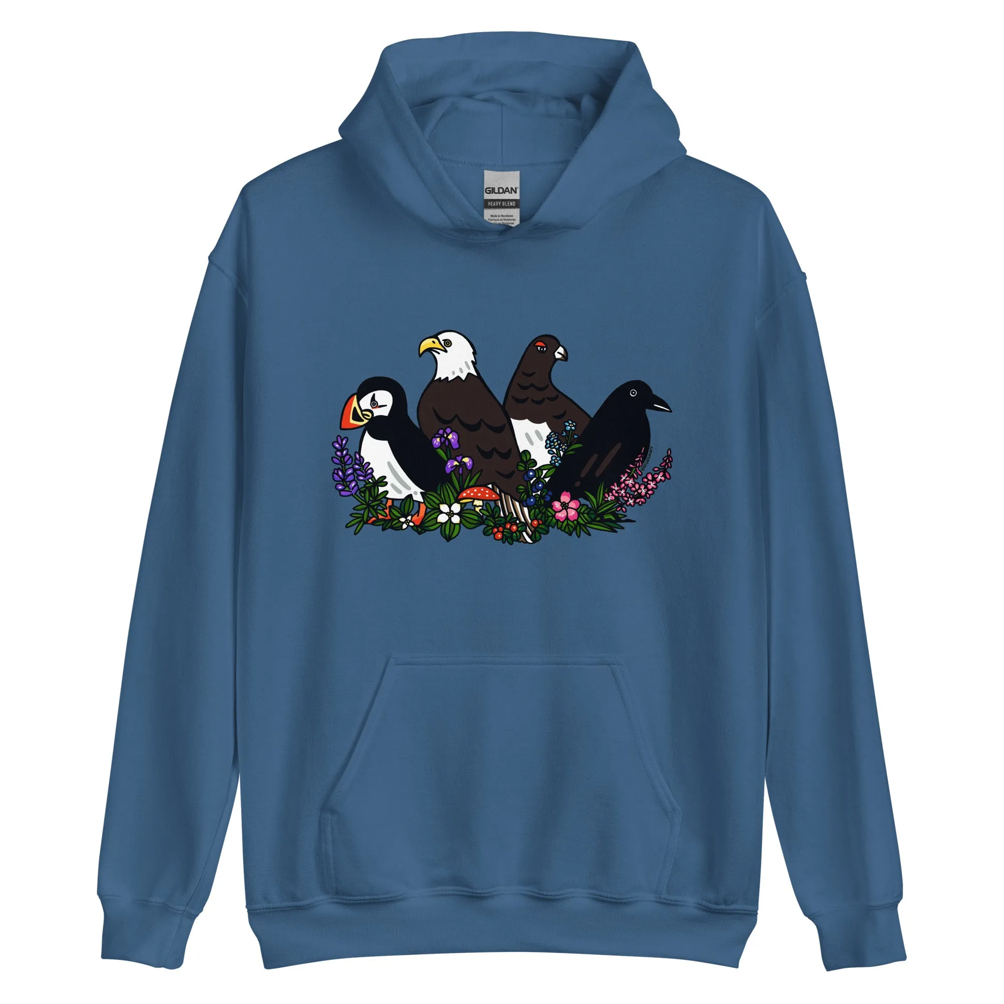 Alaskan Birds and Flora Hoodie