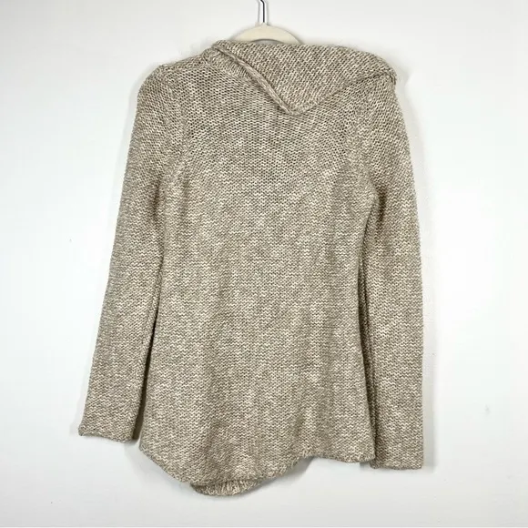 ANTHROPOLOGIE Moth Chunky Knit Grandpa Sweater Cowl Neck Asymmetrical Small