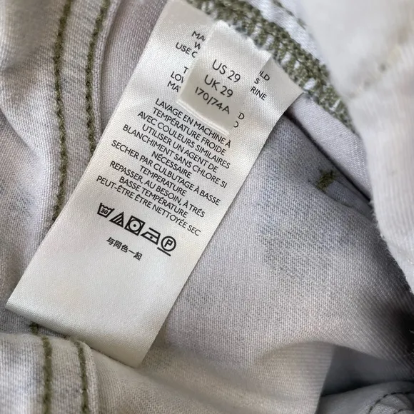 Anthropologie Pilcro Ultra High-Rise Relaxed Carpenter Jeans Womens Size 29