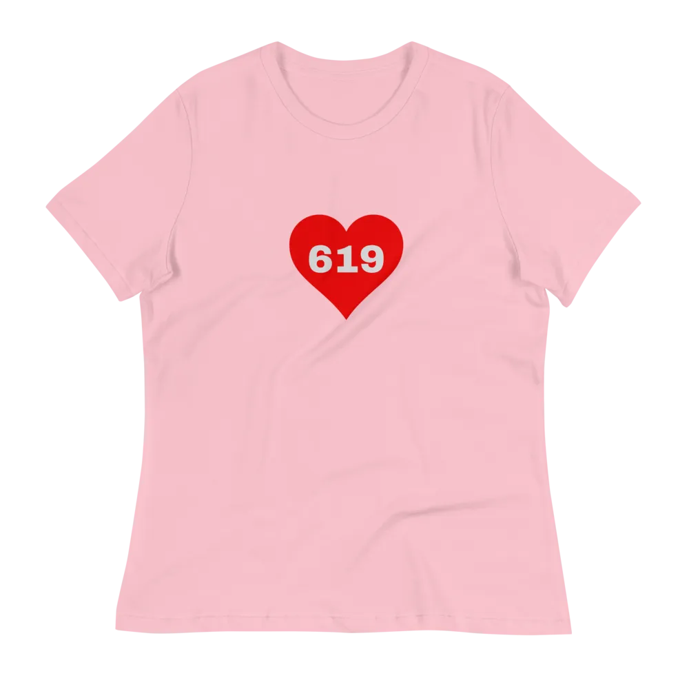 AREA CODE 619 Women's Relaxed T-Shirt