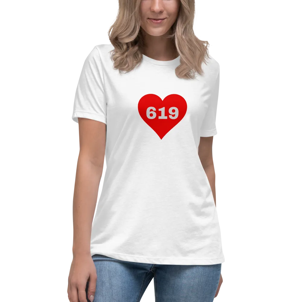 AREA CODE 619 Women's Relaxed T-Shirt
