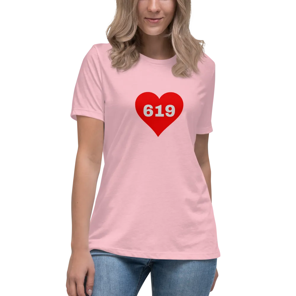 AREA CODE 619 Women's Relaxed T-Shirt