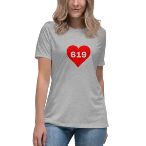 AREA CODE 619 Women's Relaxed T-Shirt