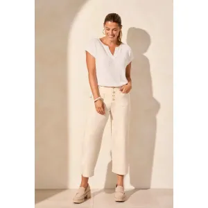 AUDREY HUGGING WIDE CROP JEANS