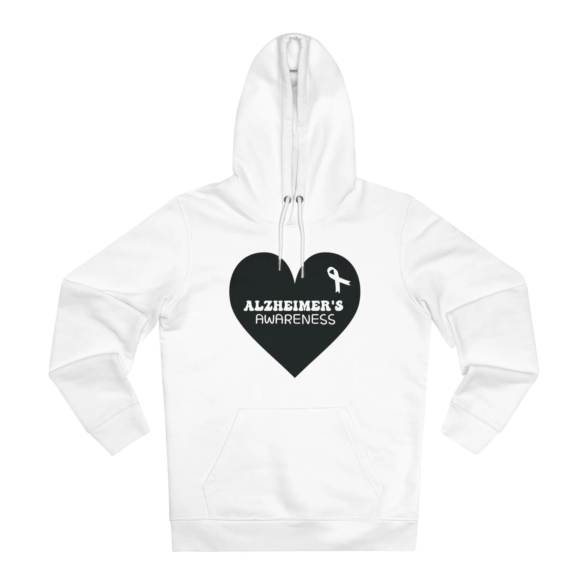 Awareness Heart - Alzheimer's in Pastel Aesthetic | Unisex Heavy Blend Organic Hoodie Sweatshirt