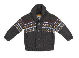BABY BOY SIZE 9 MONTHS - CHEROKEE, Thick Knit Sweater Jacket EUC B39