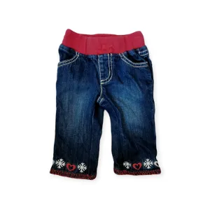 BABY GIRL SIZE 3/6 MONTHS - GYMBOREE, Soft & Cozy Jeans EUC B46
