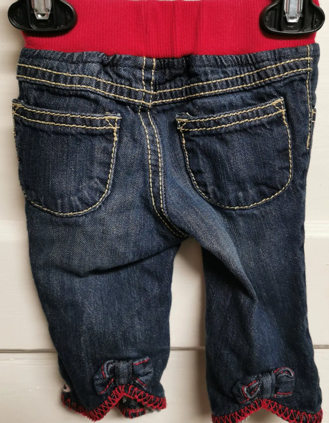 BABY GIRL SIZE 3/6 MONTHS - GYMBOREE, Soft & Cozy Jeans EUC B46