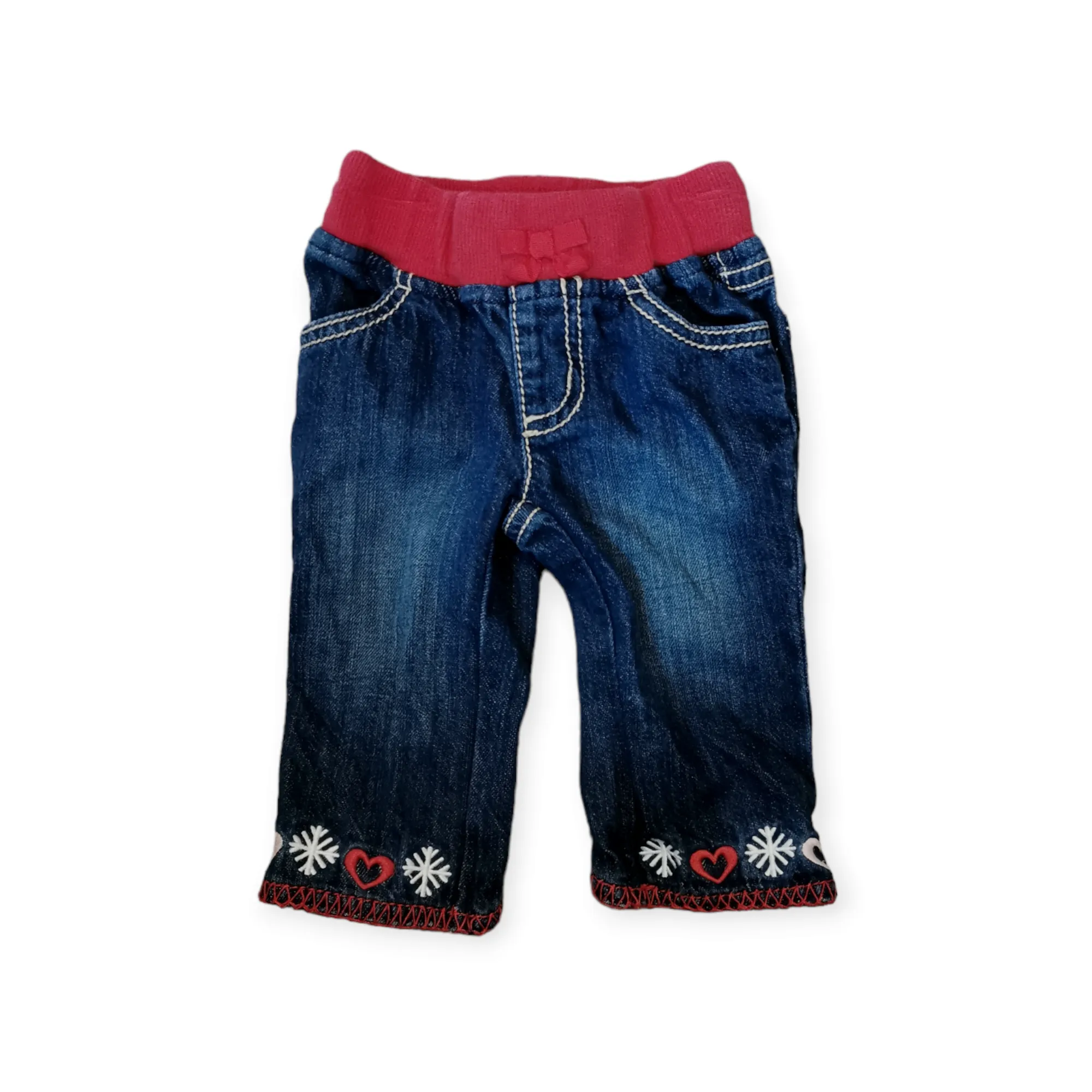 BABY GIRL SIZE 3/6 MONTHS - GYMBOREE, Soft & Cozy Jeans EUC B46