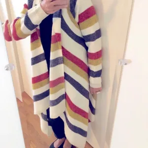 Baciano Open Front Long Cardigan Sweater
