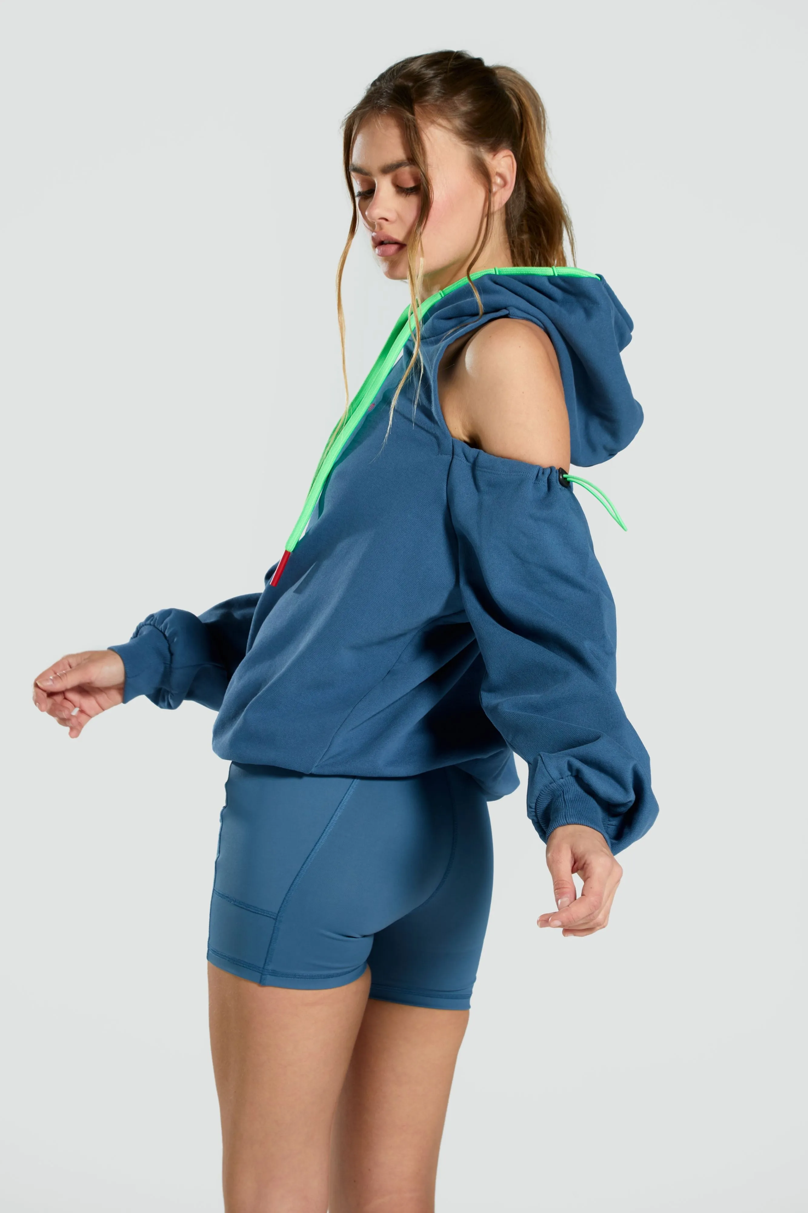 Backless Pull Hoodie - Azalea