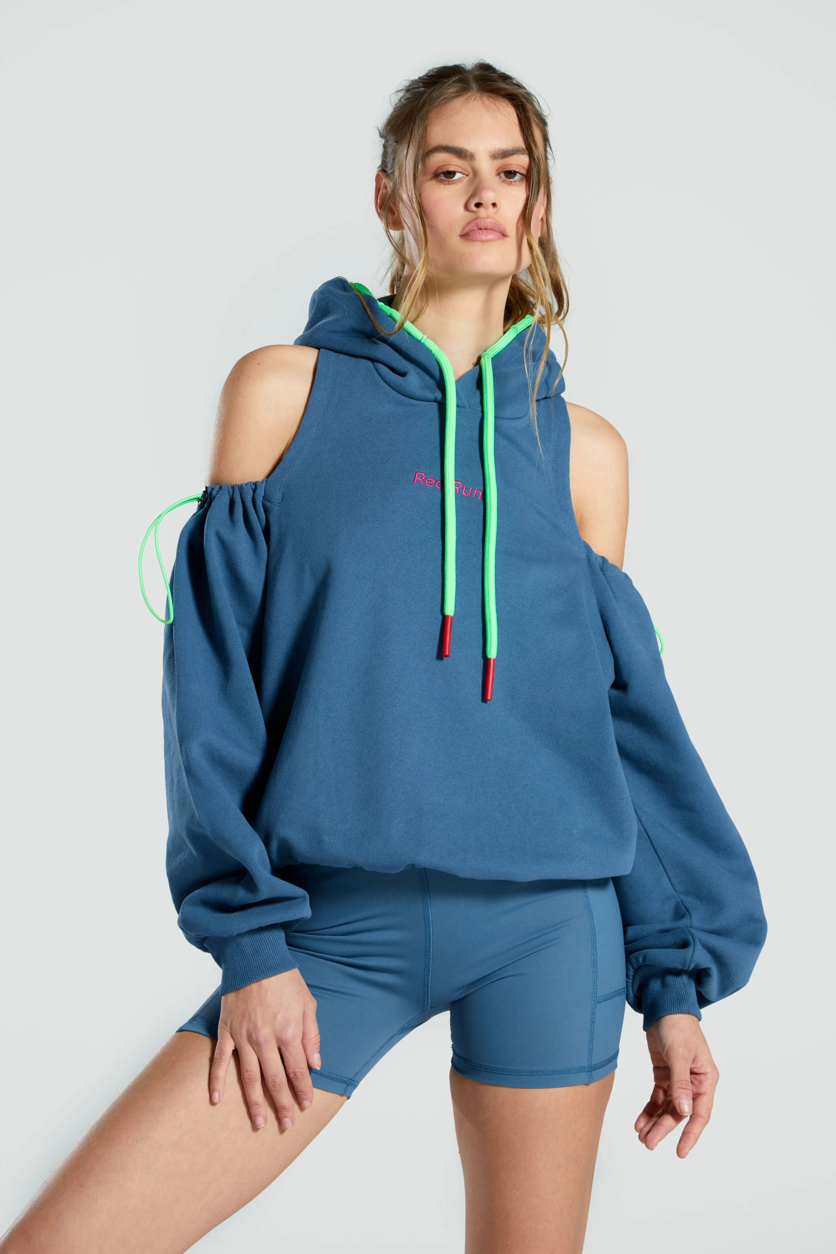 Backless Pull Hoodie - Azalea