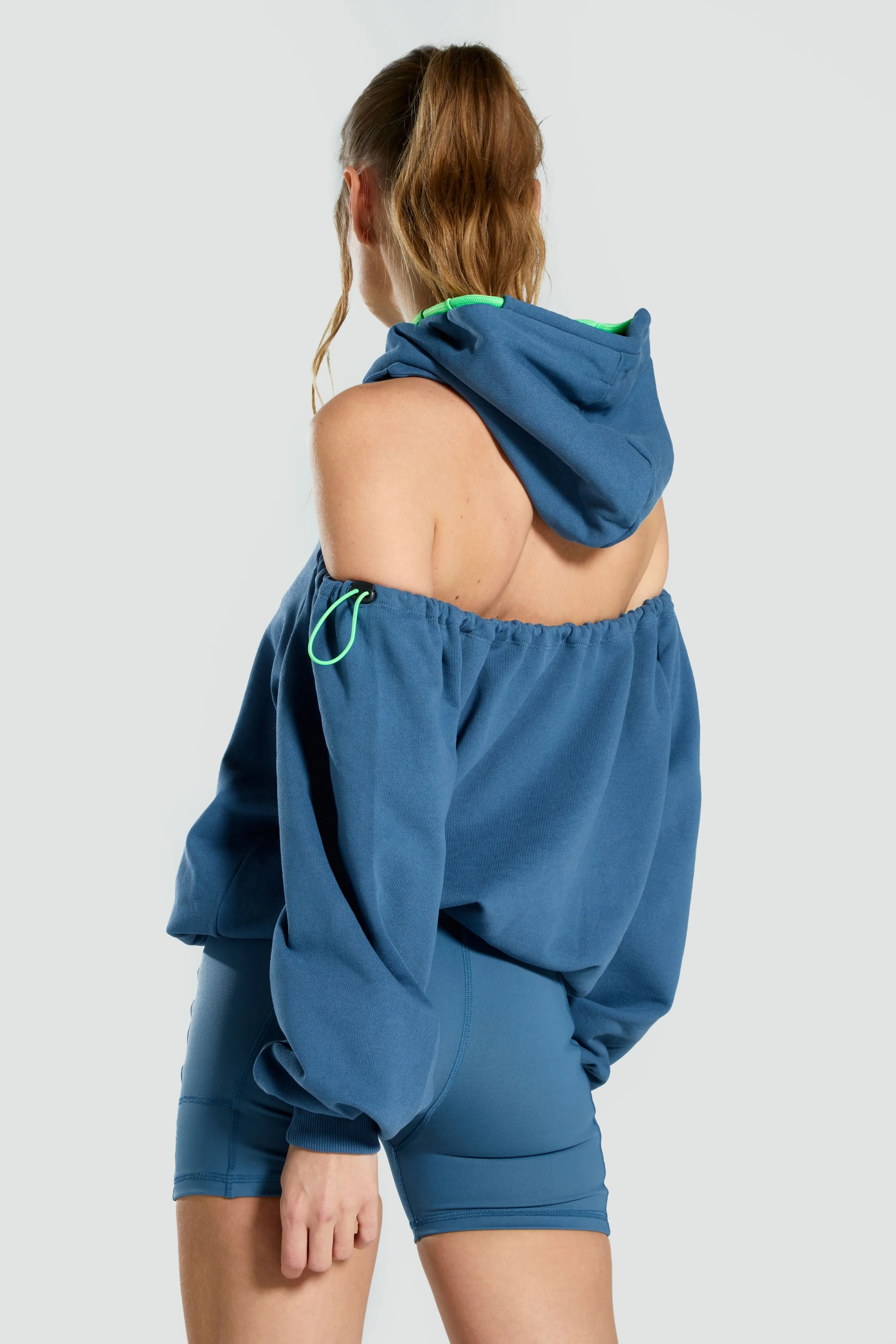 Backless Pull Hoodie - Azalea