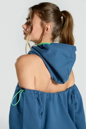 Backless Pull Hoodie - Azalea