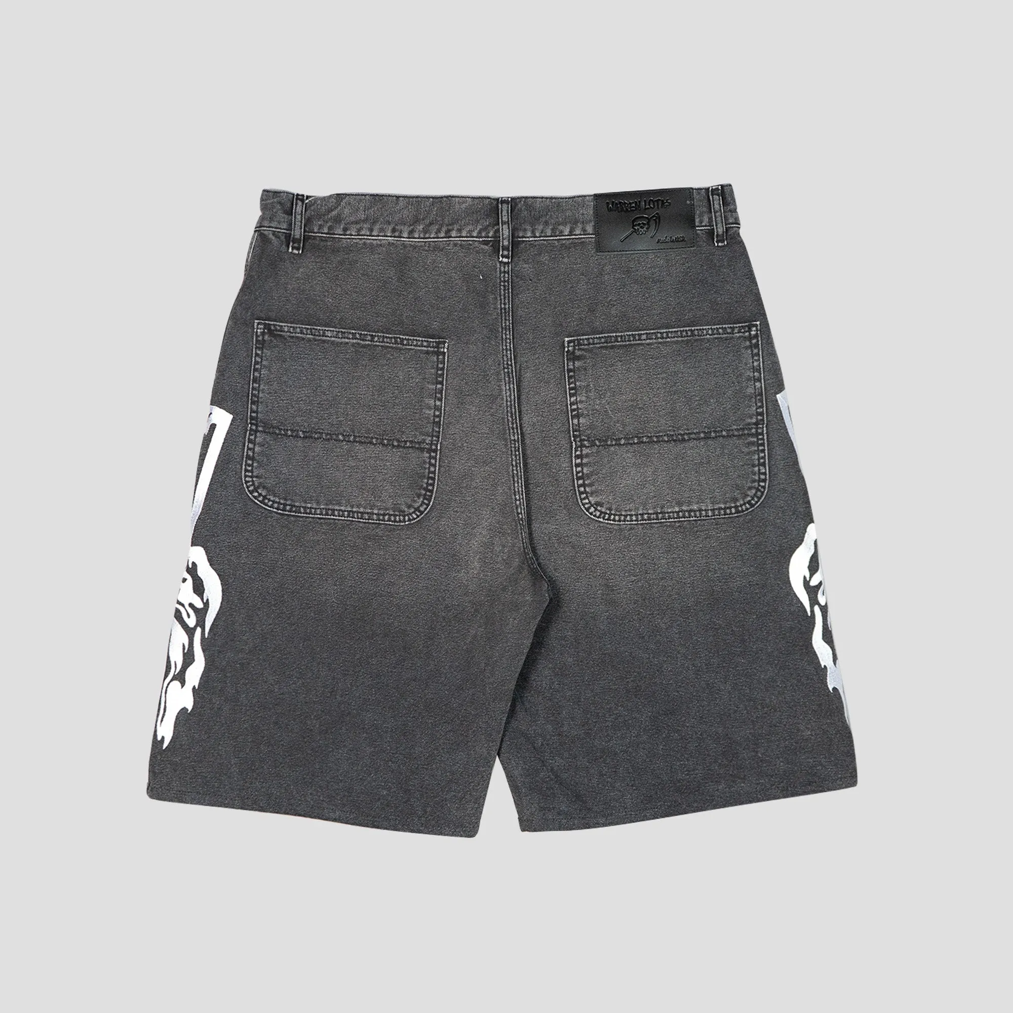 BAGGY MOTO JEAN SHORTS