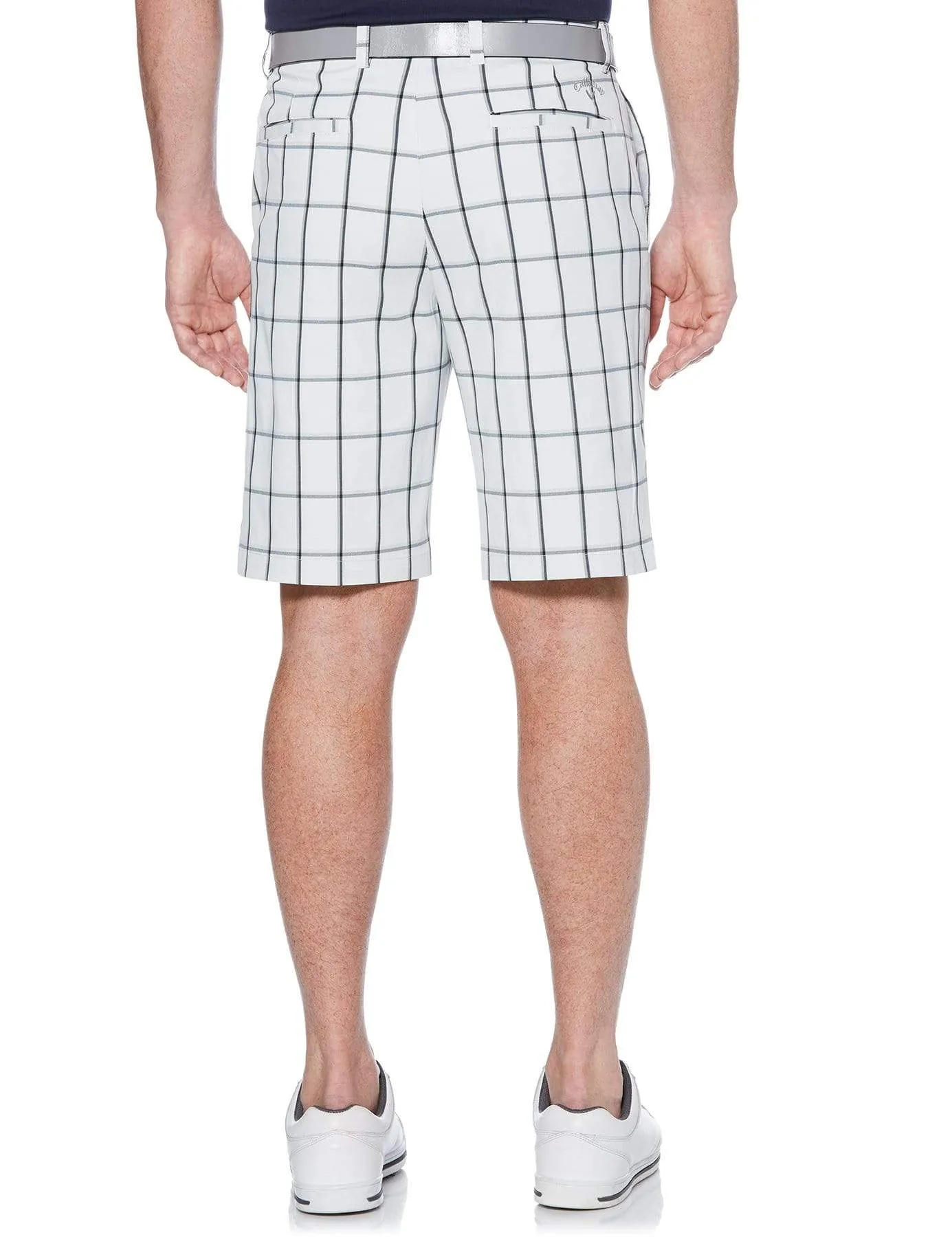 Big & Tall Stretch Herringbone Plaid Short with Active Waistband