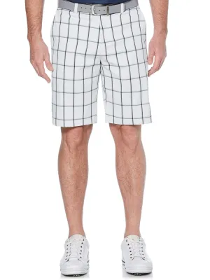 Big & Tall Stretch Herringbone Plaid Short with Active Waistband