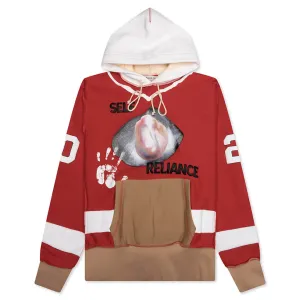 Birthstone Hooded Sweatshirt: 06 - Red/Brown