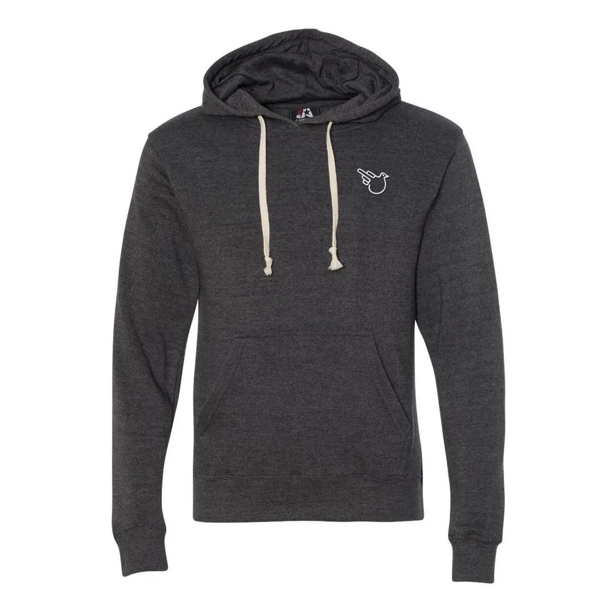 Black Charocal Triblend Hoodie