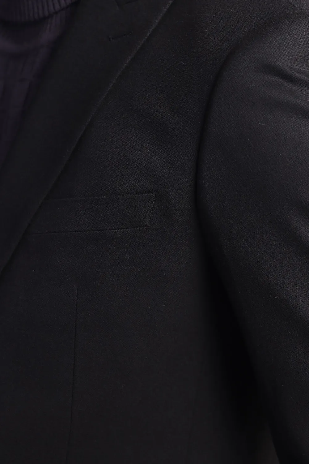 Black Plain Coat