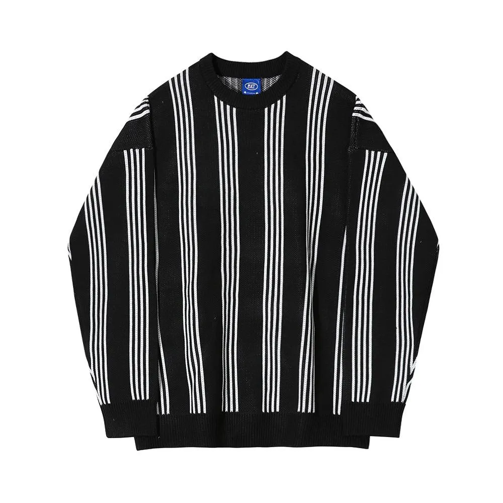 Black Striped Sweater