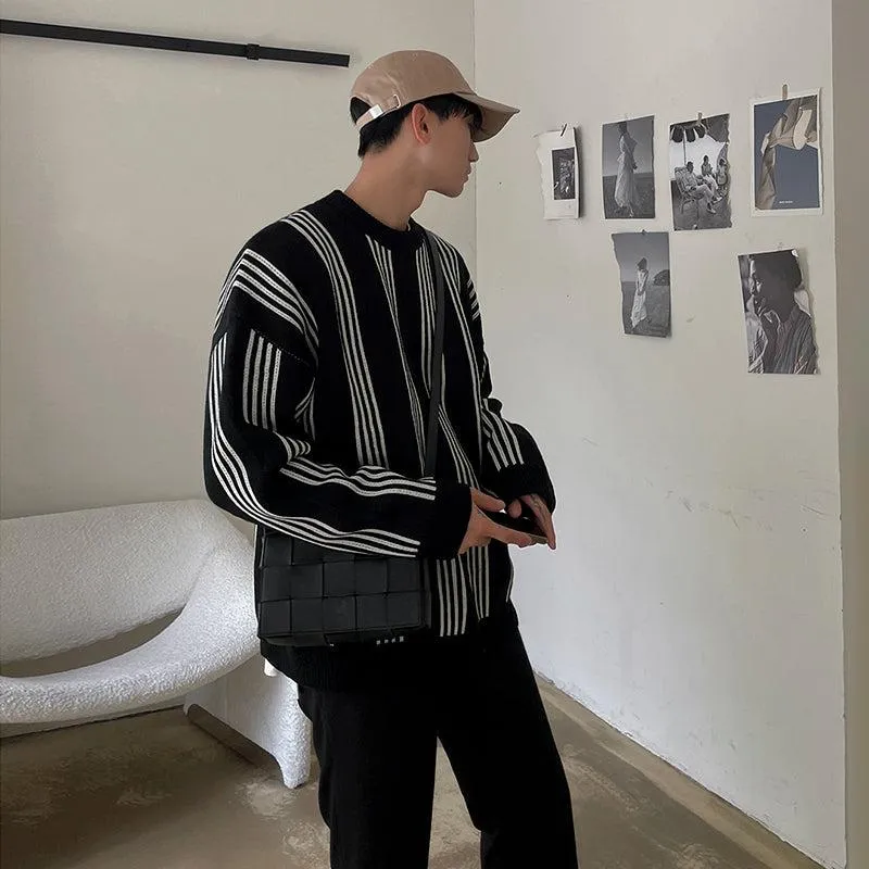 Black Striped Sweater
