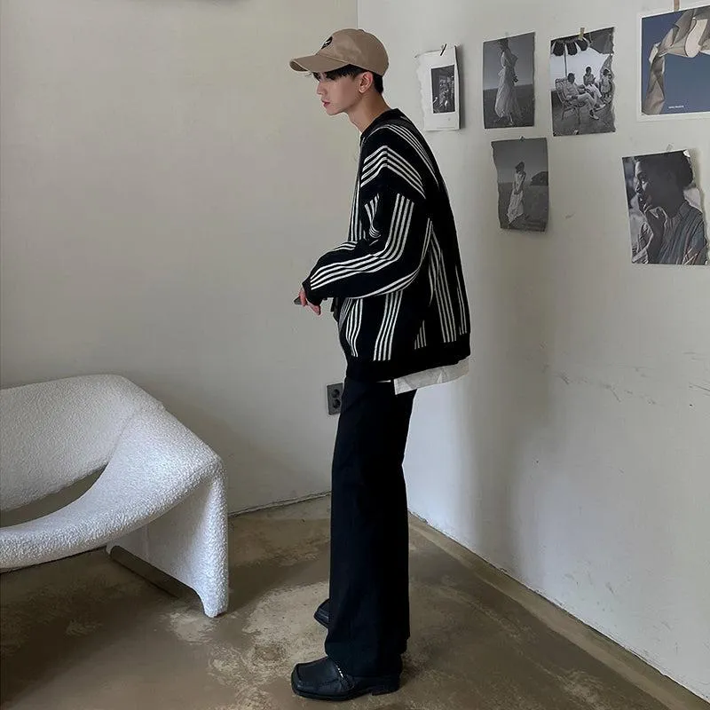 Black Striped Sweater