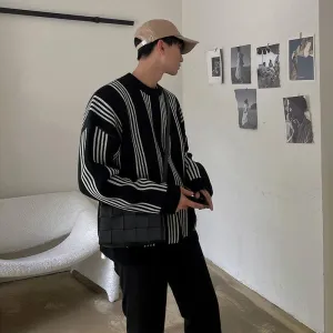 Black Striped Sweater