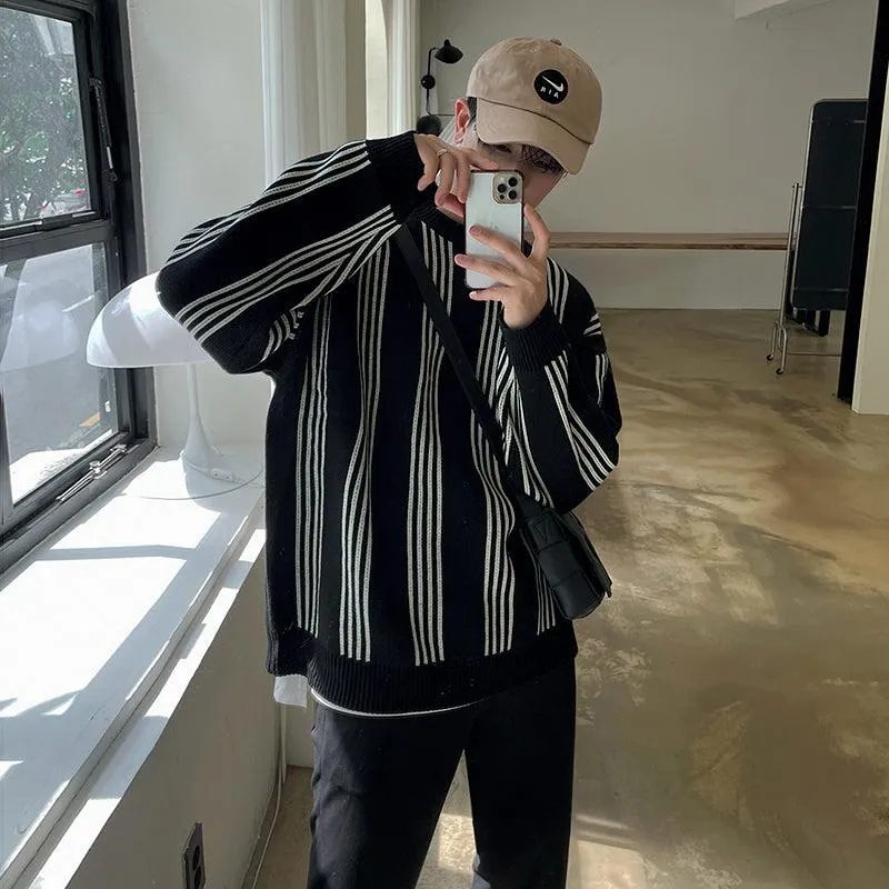 Black Striped Sweater