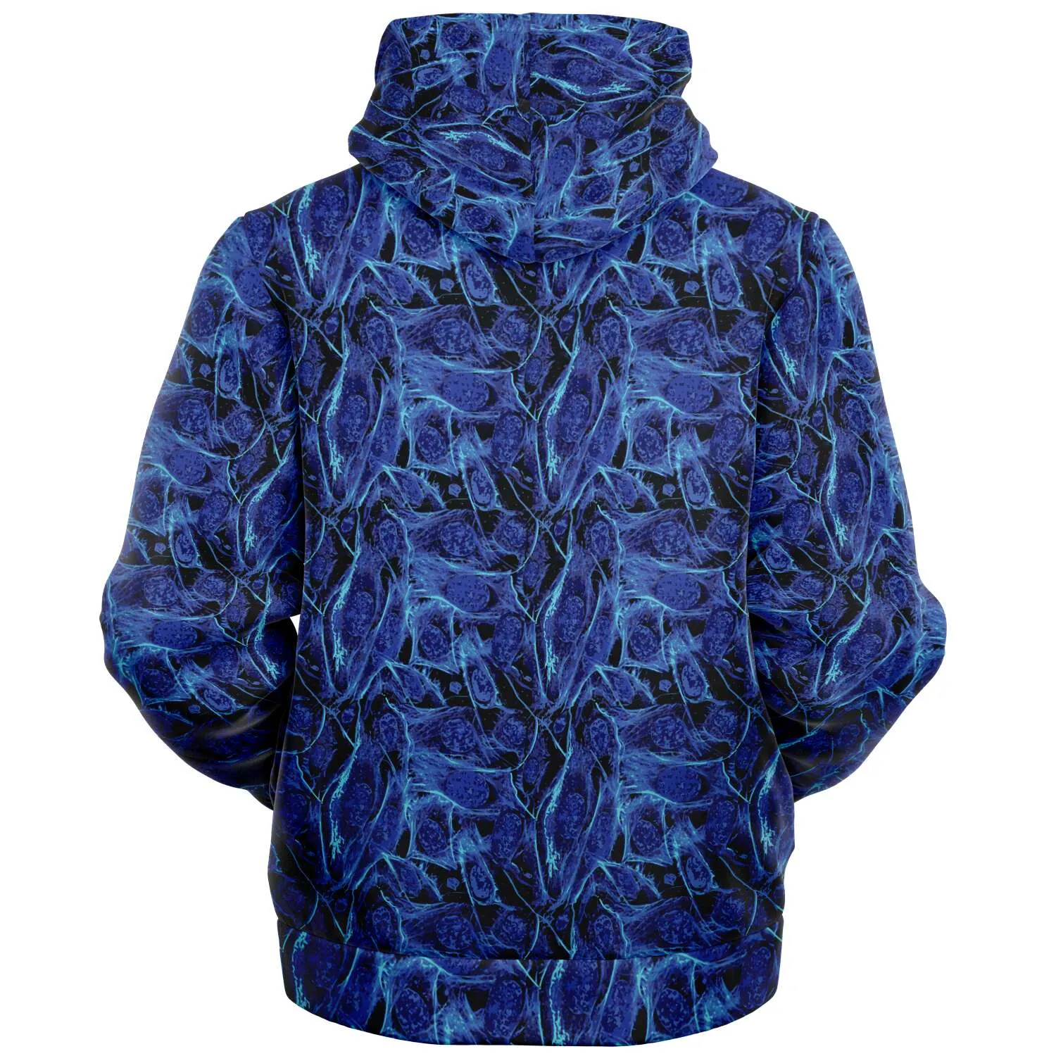 Blue Lighting  Jacket with Hood - Custom Sewn