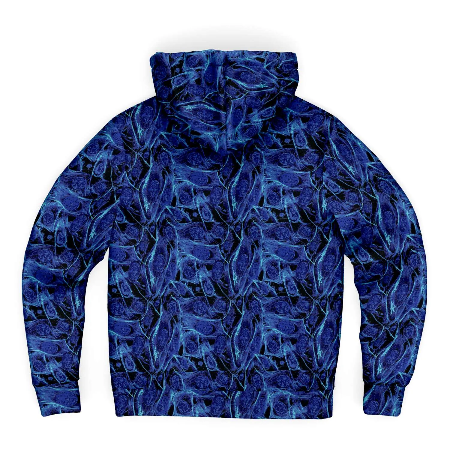 Blue Lighting  Jacket with Hood - Custom Sewn