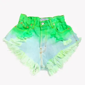 Boho Neon Tropics Vintage High Waisted Shorts
