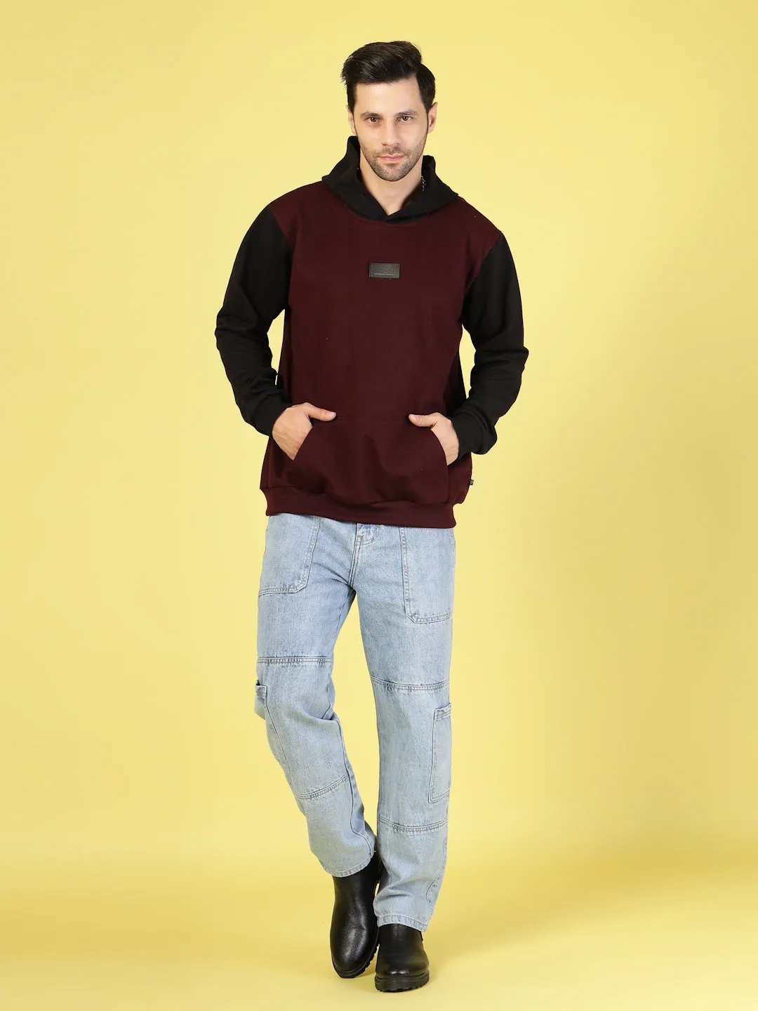 Bold Colorblocked Oversized Hoodie