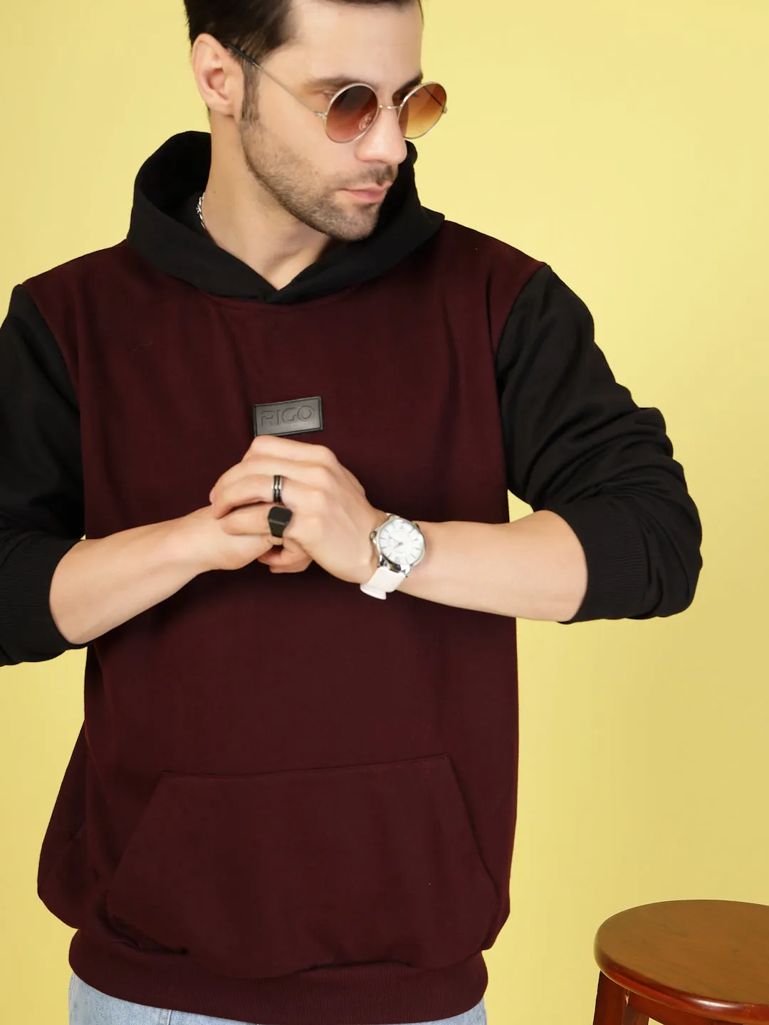 Bold Colorblocked Oversized Hoodie