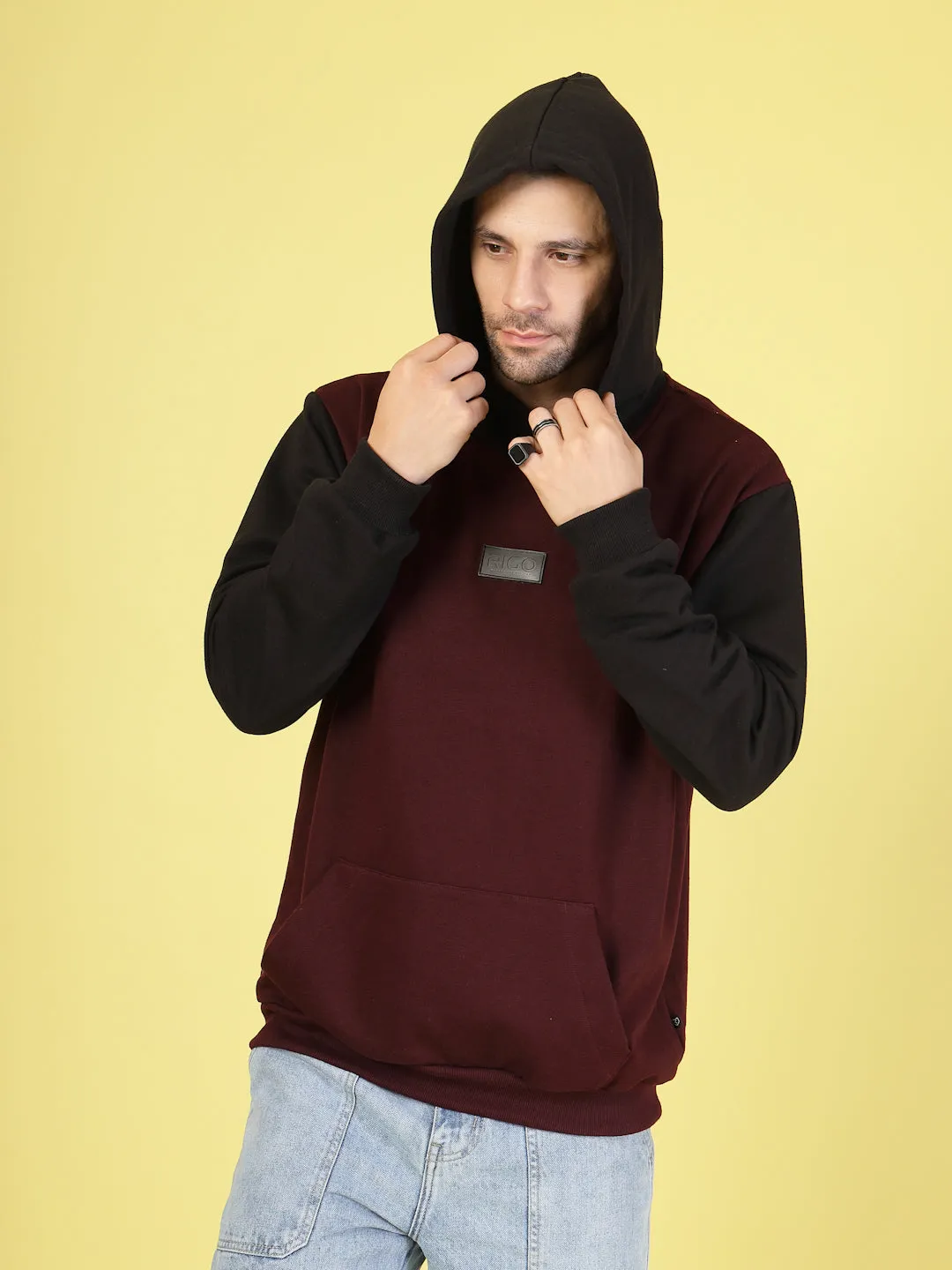 Bold Colorblocked Oversized Hoodie